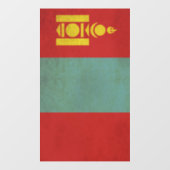 Mongolië Vlag Ontwerp Raamsticker (Vel)