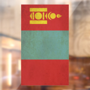 Mongolië Vlag Ontwerp Raamsticker