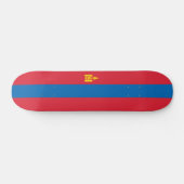 Mongolië vlag persoonlijk skateboard (Horizontaal)
