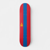 Mongolië vlag persoonlijk skateboard (Voorkant)