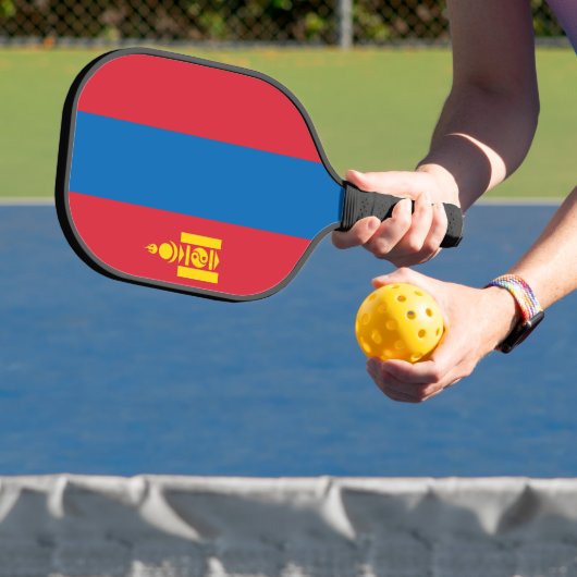 Mongolië vlag pickleball paddle (Insitu)