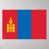 Mongolië vlag poster (Voorkant)