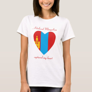 Mongolië Vlag Schatje T-Shirt