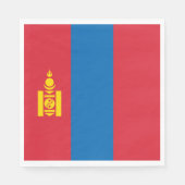 Mongolië vlag servet (Voorkant)