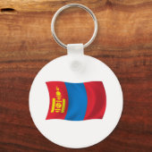 Mongolië Vlag Sleutelhanger (Voorkant)