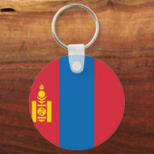 Mongolië vlag sleutelhanger (Voorkant)