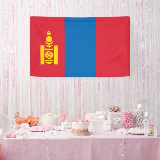 Mongolië vlag spandoek (Feest)