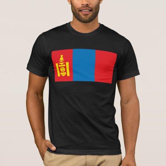 Mongolië Vlag T-shirt (Voorkant)
