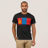 Mongolië Vlag T-shirt (Voorkant volledig)