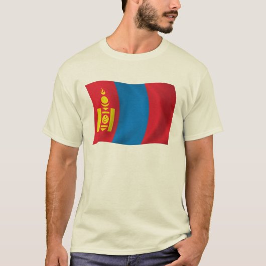 Mongolië Vlag T-shirt (Voorkant)
