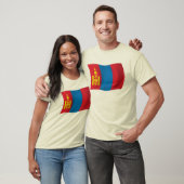 Mongolië Vlag T-shirt (Unisex)