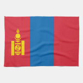 Mongolië vlag theedoek (Horizontaal)