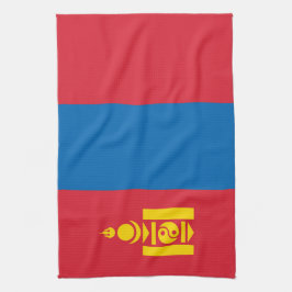 Mongolië vlag theedoek