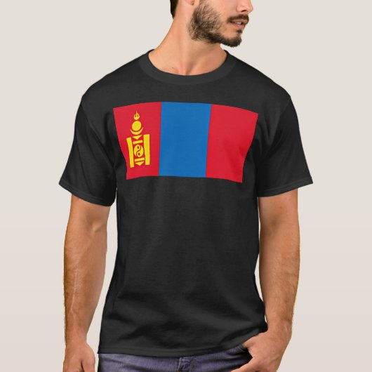 Mongolië Vlag Ulaanbaatar Mongol T-shirt (Voorkant)