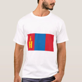 Mongolië - Vlag van Mongolië T-shirt