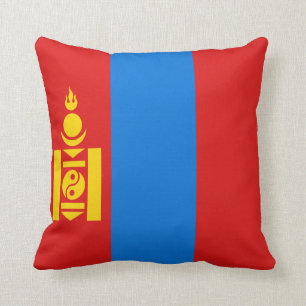 Mongolië Vlag x Vlag Pillow Kussen