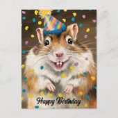Mongolische gerbil-confetti briefkaart (Voorkant)