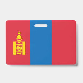 Mongolische vlag badge