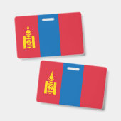 Mongolische vlag badge (Voor- en achterkant)