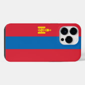 Mongolische vlag iPhone hoesje (Achterkant horizontaal)