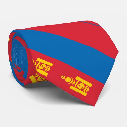 Mongolische vlag stropdas (Opgerold)