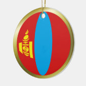 Mongolische vlagornament keramisch ornament (Links)