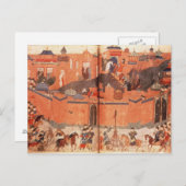 Mongols onder leiding van Hulagu Khan Briefkaart (Voorkant / Achterkant)