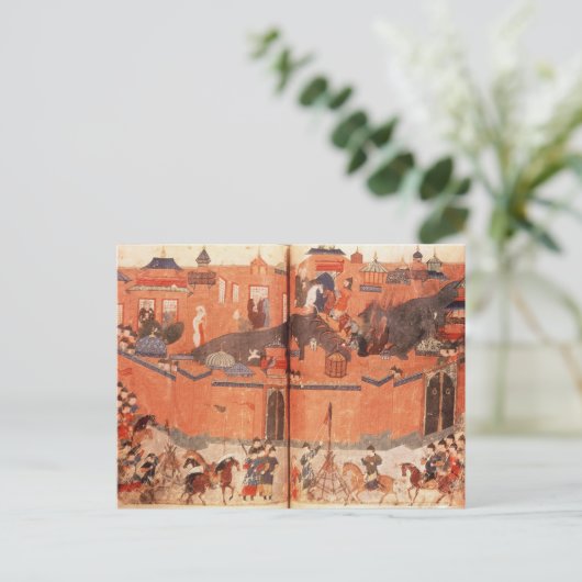 Mongols onder leiding van Hulagu Khan Briefkaart