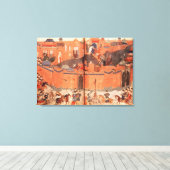 Mongols onder leiding van Hulagu Khan Canvas Afdruk (Insitu (Houten vloer))