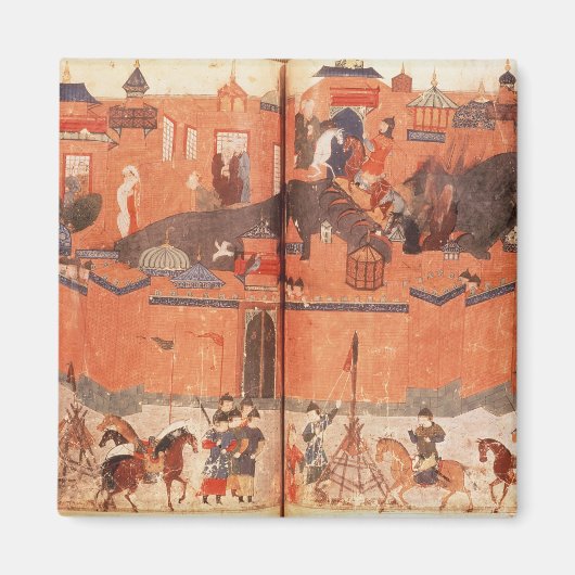 Mongols onder leiding van Hulagu Khan Magneet (Voorkant)