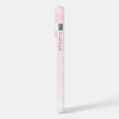 Mongoolse flamingos Roze glitter sparren Monogram iPhone Hoesje (Linkerkant)