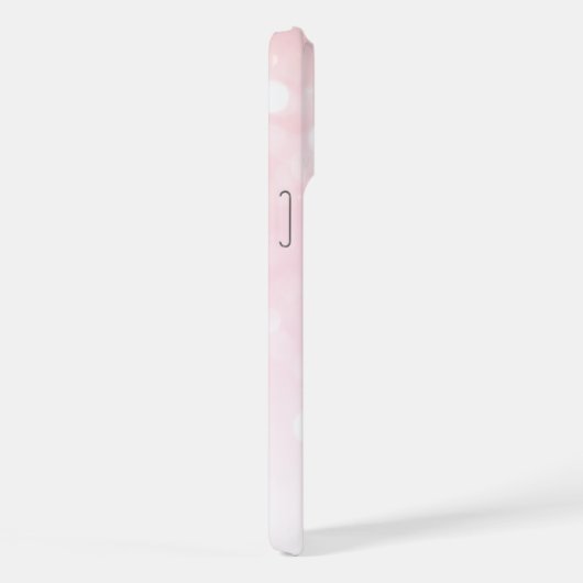 Mongoolse flamingos Roze glitter sparren Monogram iPhone Hoesje (Rechterkant)