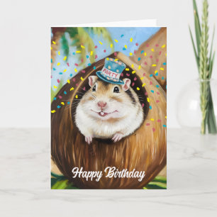 Mongoolse Gerbil in kokoshuis Kaart