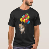 Mongoolse Gerbil met ballon T-shirt (Voorkant)