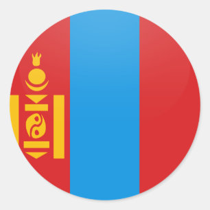 Mongoolse kwaliteitslabel ronde sticker