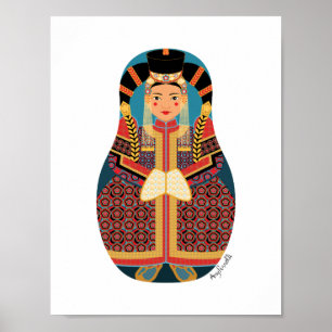 Mongoolse Matryoshka Poster