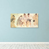 Mongoolse nomaden met een ezel, 15e eeuw canvas afdruk (Insitu (Houten vloer))