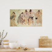 Mongoolse nomaden met een ezel, 15e eeuw poster (Keuken)