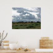 Mongoolse paarden poster (Keuken)