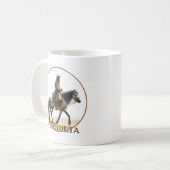 Mongoolse ruiter koffiemok (Voorkant links)