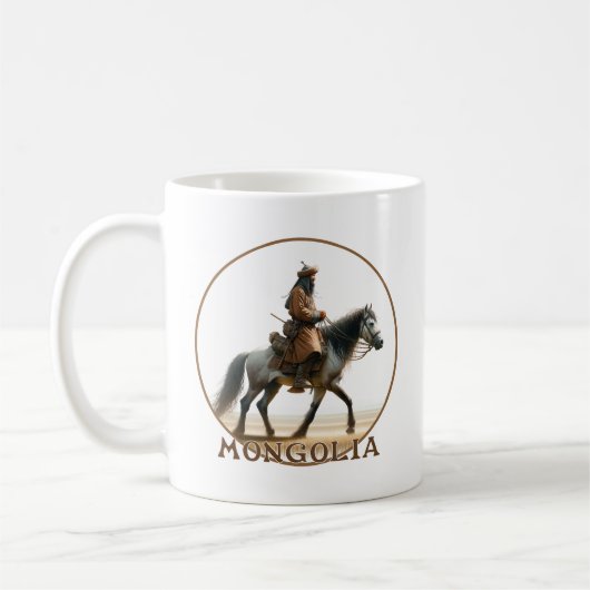 Mongoolse ruiter koffiemok (Links)