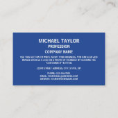 Mongoolse Vlag & Embleem, Vlag van Mongolië Visitekaartje (Achterkant)