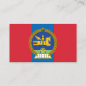 Mongoolse Vlag & Embleem, Vlag van Mongolië Visitekaartje (Voorkant)