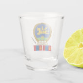 Mongoolse vlag en Mongolië patriot/sport Shot Glas (Achterkant)