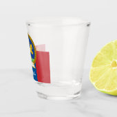 Mongoolse vlag en Mongolië patriot/sport Shot Glas (Rechts)