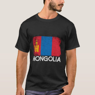 Mongoolse vlag gemaakt in Mongolië Gift T-shirt