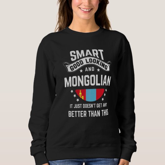 Mongoolse Vlag Inheemse Trots Mongolië Mongoolse Trui (Voorkant)