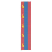 Mongoolse vlag & sportliefdeshuis decor/Mongolië Korte Tafelloper (Voorkant)