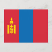 Mongoolse Vlag, Vlag van Mongolië Briefkaart (Voorkant)