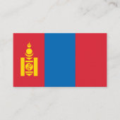 Mongoolse Vlag, Vlag van Mongolië Visitekaartje (Voorkant)